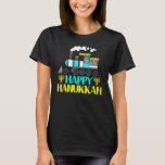 Happy Hanukkah Cool Menorah Chanukah Jewish Holida T-Shirt<br><div class="desc">Happy Hanukkah Cool Menorah Chanukah Jewish Holiday Train 1.</div>