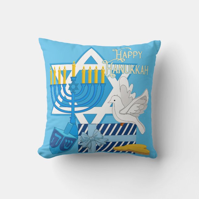 Happy Hanukkah Cushion (Front)