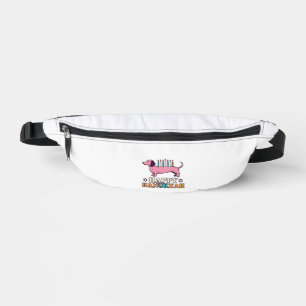 Happy Hanukkah Dachshund Menorah Dog Shirt Design_ Bum Bags