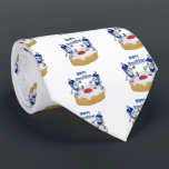 Happy Hanukkah Dancing Dreidels Jelly Doughnut Tie<br><div class="desc">You are viewing The Lee Hiller Design Collection. Apparel,  Gifts & Collectibles Lee Hiller Photography or Digital Art Collection. You can view her Nature photography at http://HikeOurPlanet.com/ and follow her hiking blog within Hot Springs National Park.</div>