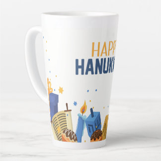Happy Hanukkah Entertaining Latte Mug