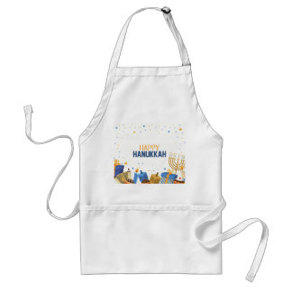Happy Hanukkah Entertaining Standard Apron