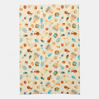 Happy Hanukkah Entertaining Tea Towel