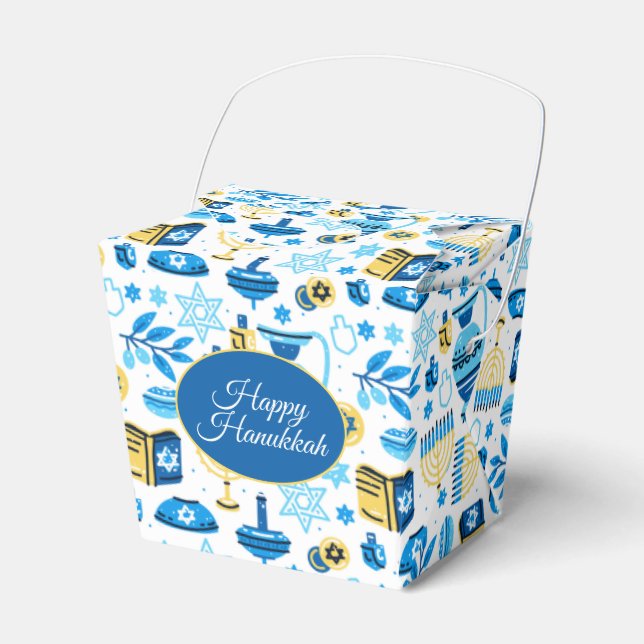 Happy Hanukkah Favour Box (Front Side)