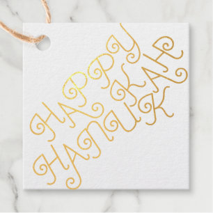 Happy Hanukkah Favour Tags