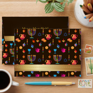 Happy Hanukkah Festival of Lights Envelope