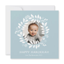 happy hanukkah floral