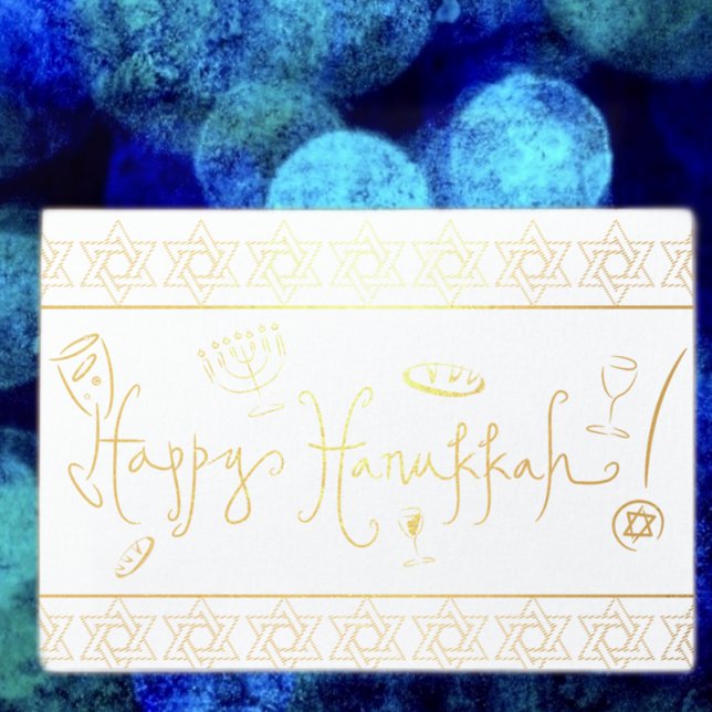 Happy Hanukkah Foil Card (Creator Uploaded)