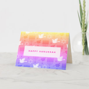 Happy Hanukkah 🕎 Folded Holiday Card