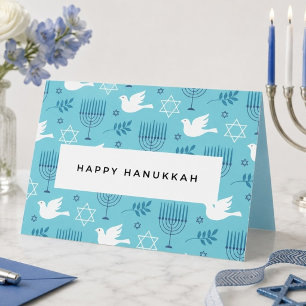 Happy Hanukkah Folded Holiday Card