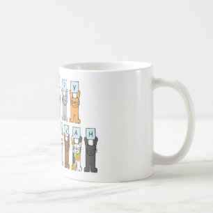 Happy Hanukkah for Cat Lover. Coffee Mug