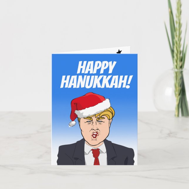 Happy Hanukkah from Donald Trump Card (Front)
