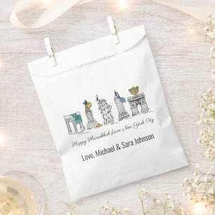 Happy Hanukkah from New York City NYC Chanukah Favour Bags