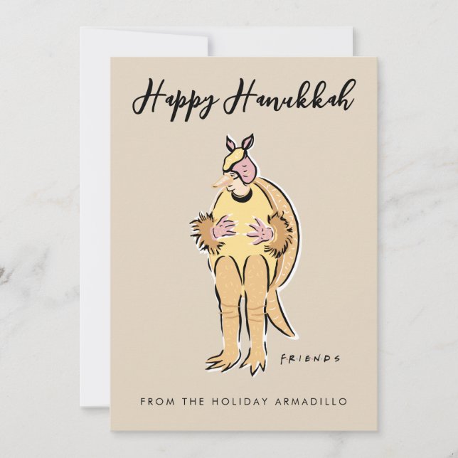 Happy Hanukkah from the Holiday Armadillo Card (Front)