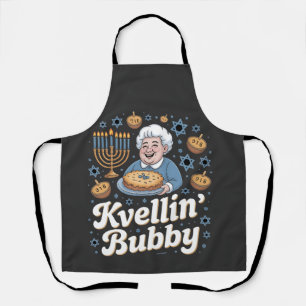  Happy Hanukkah Funny Jewish Holiday Kvellin Bubby Apron
