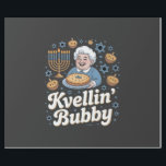 Happy Hanukkah Funny Jewish Holiday Kvellin Bubby Wrapping Paper<br><div class="desc">Jewish grandmother humour,  kvelling Bubby,  proud Jewish grandma,  Hanukkah 2025,  Jewish family pride,  Bubby celebration,  menorah joy,  cultural appreciation,  Jewish holiday 2025</div>