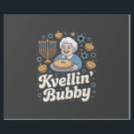 Happy Hanukkah Funny Jewish Holiday Kvellin Bubby Wrapping Paper<br><div class="desc">Jewish grandmother humour,  kvelling Bubby,  proud Jewish grandma,  Hanukkah 2025,  Jewish family pride,  Bubby celebration,  menorah joy,  cultural appreciation,  Jewish holiday 2025</div>