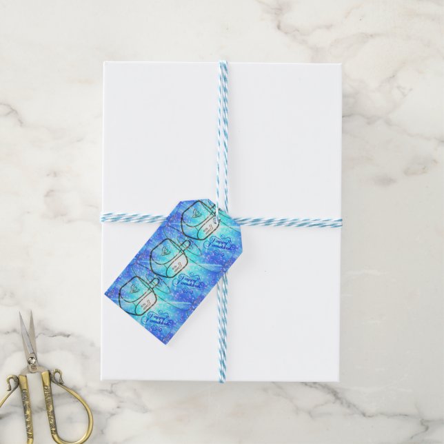 Happy Hanukkah Gift Tags (With Twine)