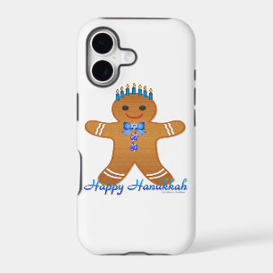 Happy Hanukkah Gingerbread Man Menorah