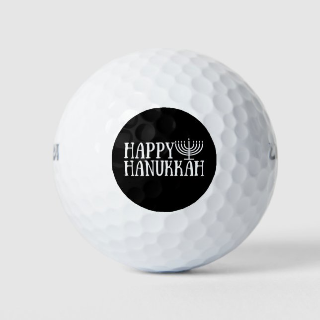 Happy  Hanukkah Golf Balls (Front)