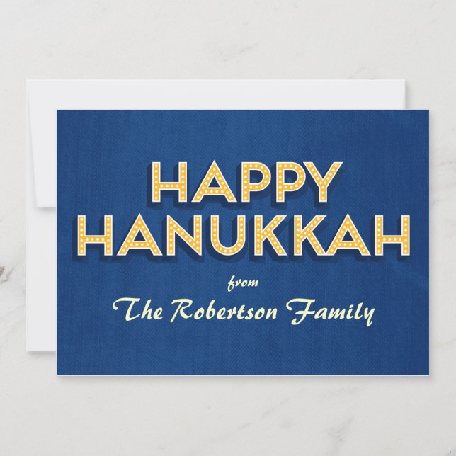Happy Hanukkah Greeting Card (Front)