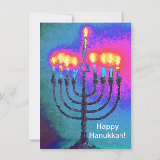 Happy Hanukkah! Gretting or thank you card. Card