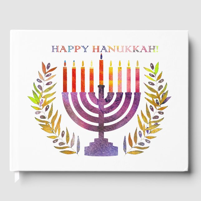 Happy Hanukkah Guestbook (Front)