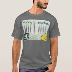 Happy Hanukkah Hand Drawn Design  T-Shirt