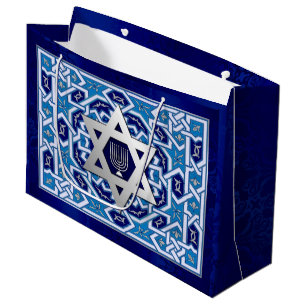 Happy Hanukkah / Happy Chanukah Large Gift Bag