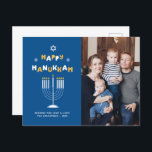 "Happy Hanukkah"  Holiday Card<br><div class="desc">Festive personalised photo Happy Hanukkah cards.</div>