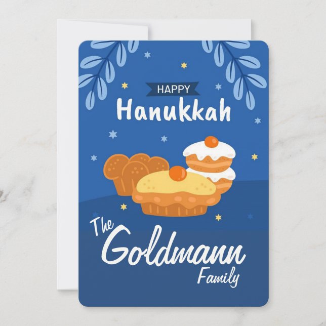 Happy Hanukkah  Holiday Card (Front)