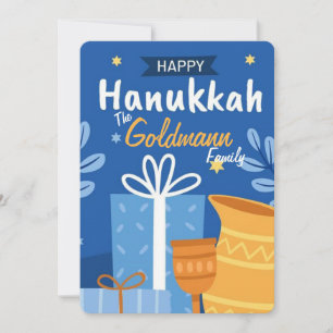 Happy Hanukkah  Holiday Card