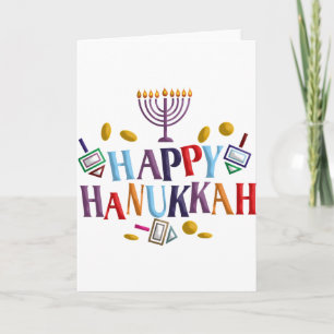 Happy Hanukkah Holiday Card