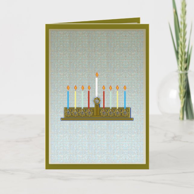 Happy Hanukkah Holiday Card (Front)