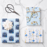 Happy Hanukkah Holiday Festive Wrapping Paper Sheet<br><div class="desc">Happy Hanukkah Holiday Festive Wrapping Paper Sheets</div>