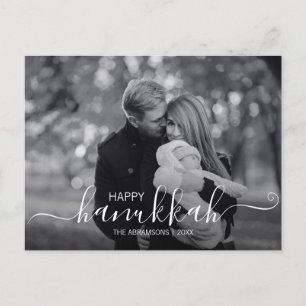 Happy Hanukkah Holiday Photo Postcard