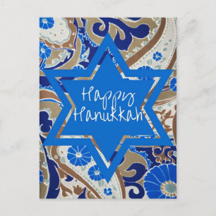 Happy Hanukkah Holiday Postcard