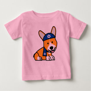 Happy Hanukkah Jewish Corgi Corgis Dog Puppy Baby T-Shirt