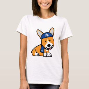 Happy Hanukkah Jewish Corgi Corgis Dog Puppy T-Shirt