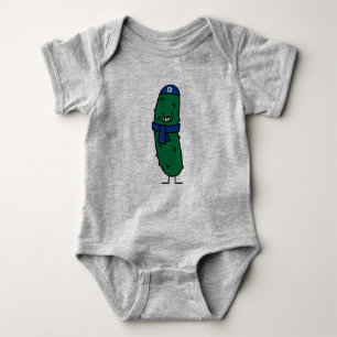 Happy Hanukkah Jewish Pickle Pickles Baby Bodysuit
