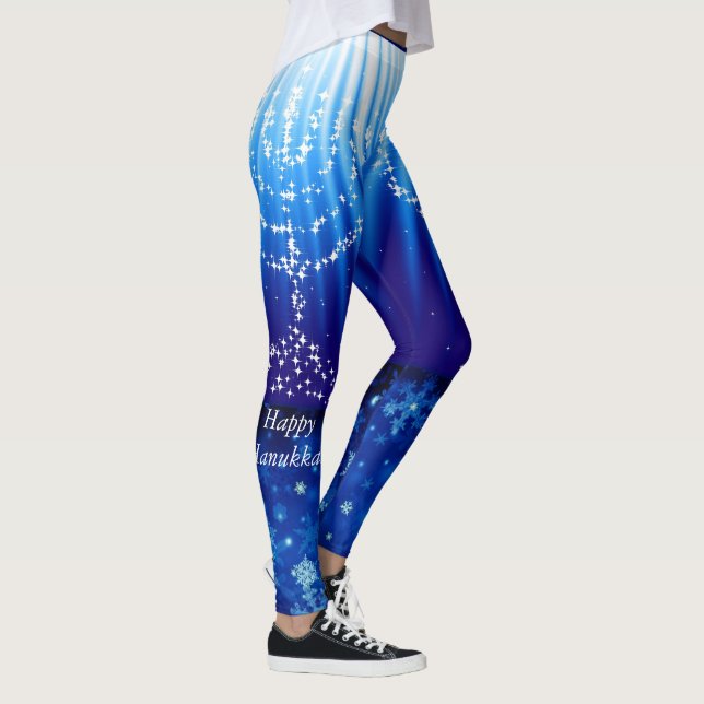Happy Hanukkah Jogging Legging Yoga Pants (Right)