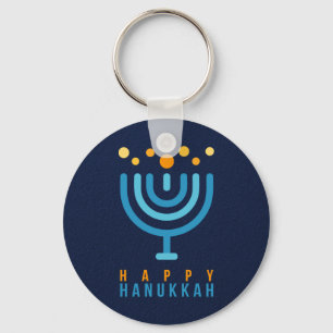 Happy Hanukkah Keychain
