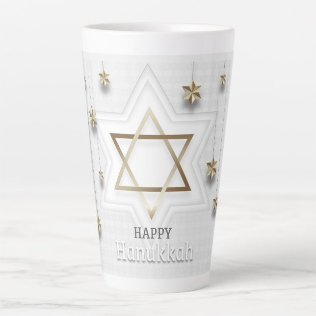 Happy Hanukkah Latte Mug (Front)