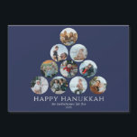 Happy Hanukkah Magnet 10 Photo<br><div class="desc">The greeting cards that your friends and family will keep and enjoy for years to come! Can't pick just one or two of your favourite family photos? These 7" x 5" refrigerator magnets feature placeholders for 10 of your favourite photos, family name and year. The photos are all round in...</div>