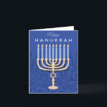 Happy Hanukkah Menorah<br><div class="desc">Happy Hanukkah Menorah design photo holiday card</div>