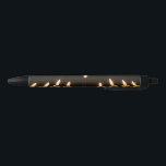 Happy Hanukkah Menorah Burning Candles Black Ink Pen<br><div class="desc">Happy Hanukkah Celebration Menorah Candle 8 Burning Candles Jewish Hebrew Festival of Lights Unique Hanukkah Gift,  Custom Pen,  you can change or delete the text</div>