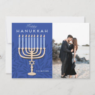 Happy Hanukkah Menorah Holiday Card