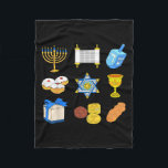 Happy Hanukkah Menorah Jewish Xmas Chanukah Family Fleece Blanket<br><div class="desc">Happy Hanukkah Menorah Jewish Xmas Chanukah Family Matching</div>