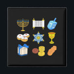 Happy Hanukkah Menorah Jewish Xmas Chanukah Family Magnet<br><div class="desc">Happy Hanukkah Menorah Jewish Xmas Chanukah Family Matching</div>