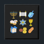 Happy Hanukkah Menorah Jewish Xmas Chanukah Family Magnet<br><div class="desc">Happy Hanukkah Menorah Jewish Xmas Chanukah Family Matching</div>